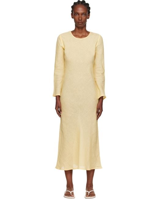 Baserange Black Dydine Long Sleeve Maxi Dress