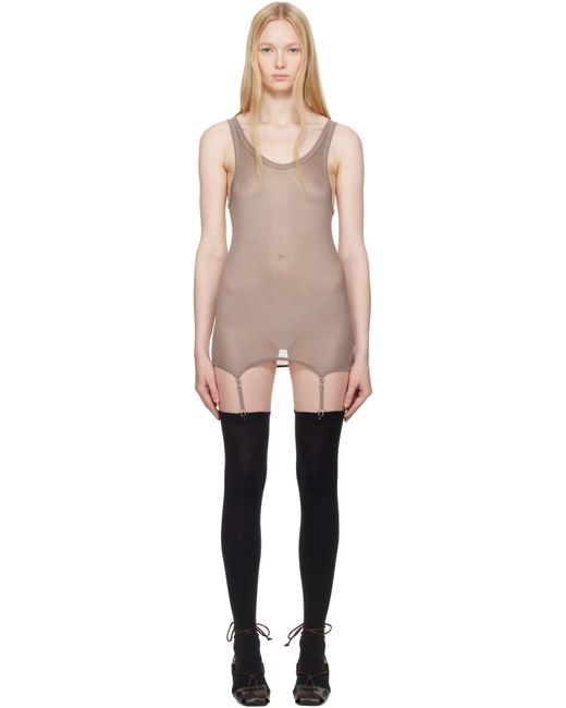 Lemaire トープ Seamless Rib Suspenders タンクトップ Black