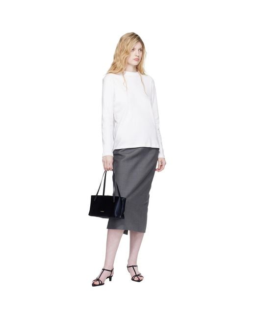 Jil Sander Black Cage Low-Heel Sandals