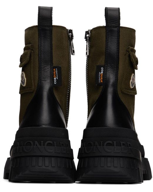 Moncler Green Konture Pocket Boots for men