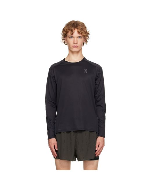 On Shoes Black Performance Lg Running T-Shirt for men