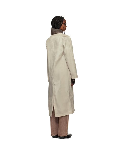 Our Legacy Black Capital Trench Coat