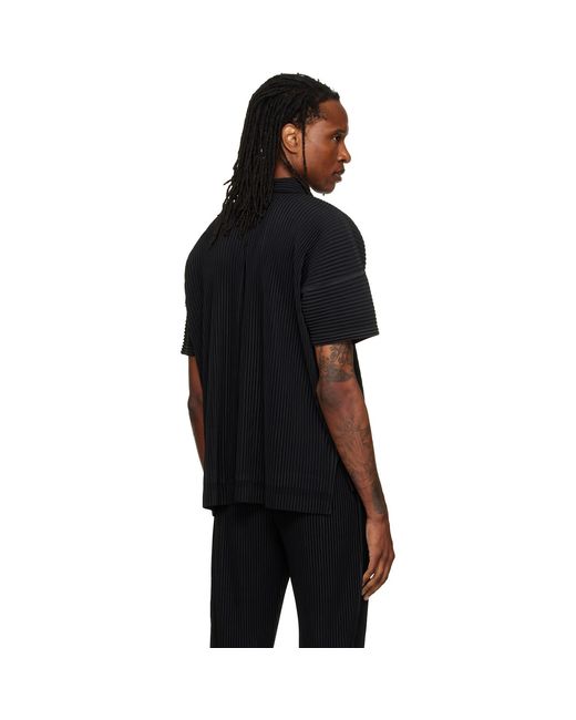 Homme Plissé Issey Miyake Black August Monthly Colors Shirt for men