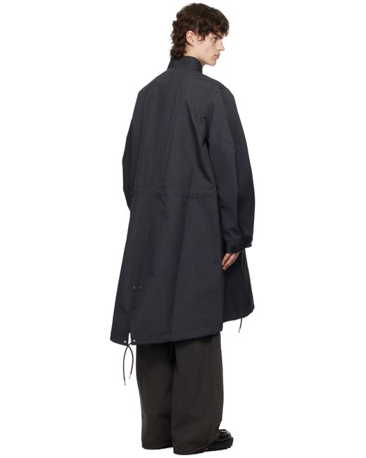 メンズ Sacai ブラック 3レイヤー ボンディング コート Black