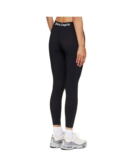 Palm Angels Blue Classic Logo Sport Leggings