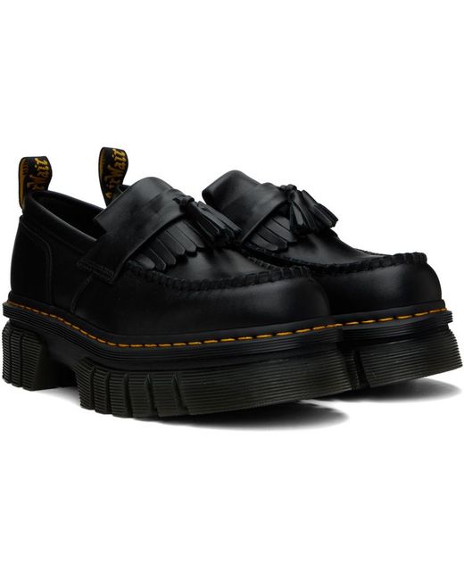 Dr. Martens Black Audrick Platform Loafers