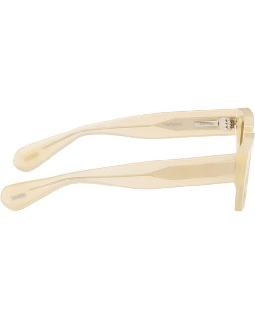 Jil Sander Black Off- Oliver Peoples 'Edition 6' Rectangular Sunglasses