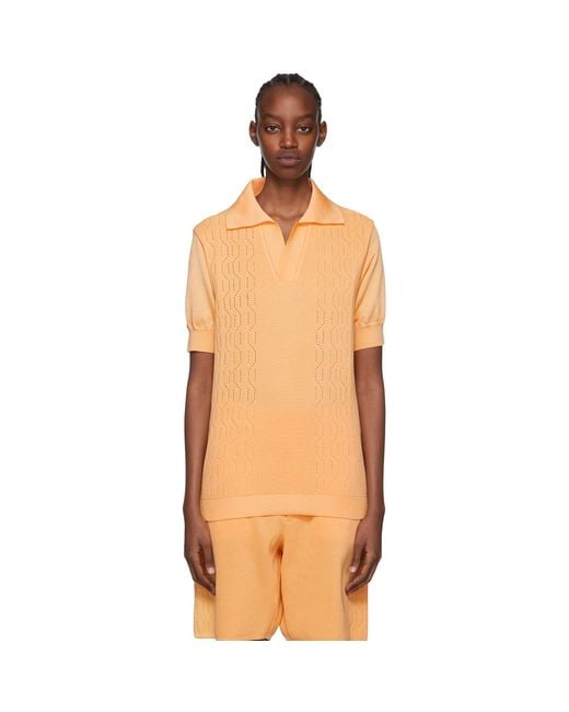 Bianca Saunders Multicolor Orange Farah Edition Gibbs Polo