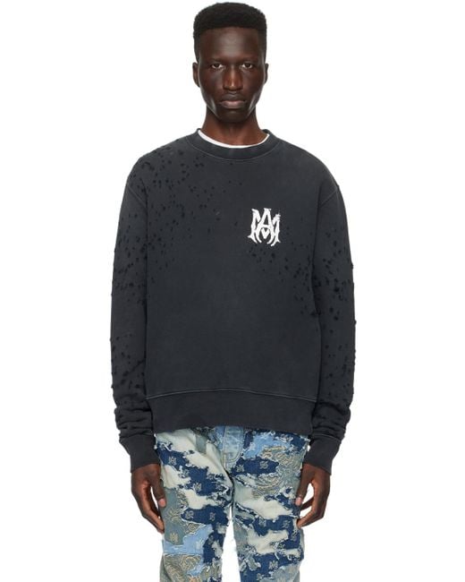 Amiri Black Shotgun Sweatshirt for men