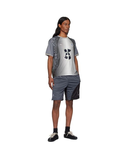 Dime Blue Tantrum Mesh Shorts for men