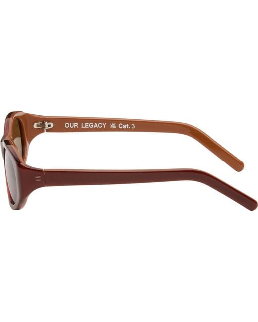 Our Legacy Black Unwound Sunglasses for men