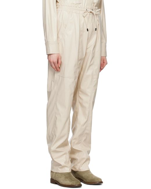 Isabel Marant Natural Brina Drawstring Casual Pants