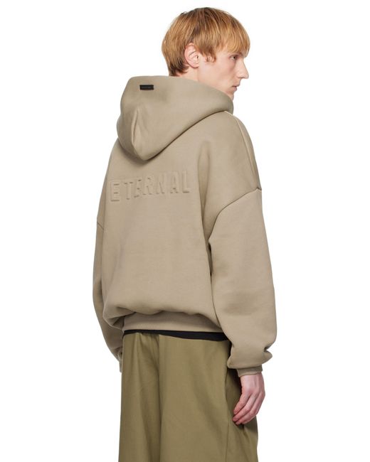 Fear Of God Natural 'Eternal' Half Zip Hoodie for men