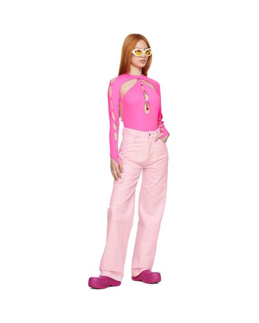 Columbia Pink Ssense Exclusive Denim Trousers