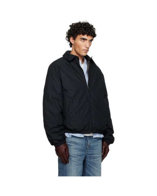 Our Legacy Black Avenue Puffa Down Jacket for men