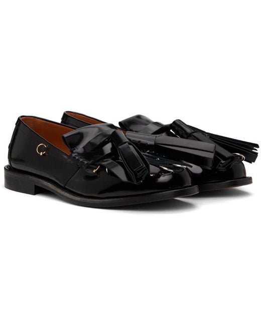 Marni Black Leather Bambi Loafers for men