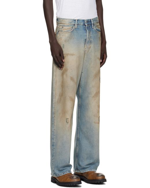 Acne Black Loose Fit 1981 Jeans for men