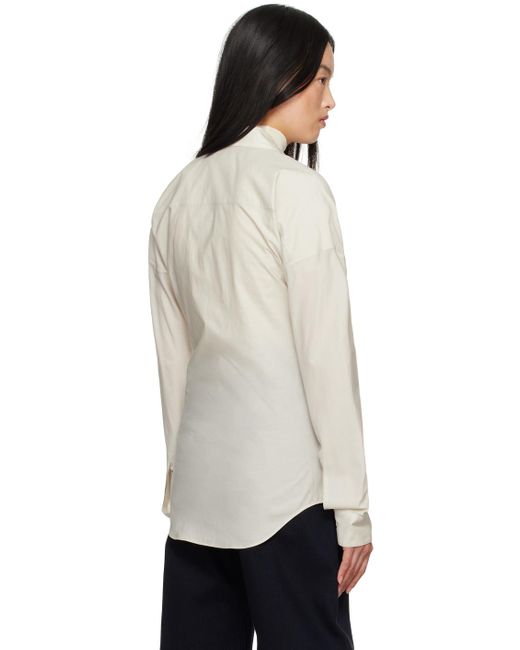 Lemaire Black Off- Fitted Shirt