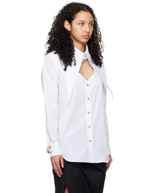 Chemise blanche à découpe graphique Vivienne Westwood en coloris White