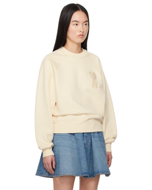AMI オフホワイト Ami De Coeur Patch スウェットシャツ Blue