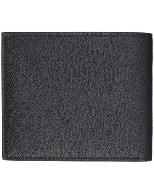 Tom Ford Black Small Grain Leather Bifold Wallet for men