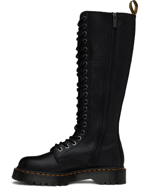 Bottes 1b60 bex pisa noires en cuir Dr. Martens en coloris Black