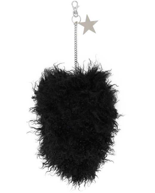 VAQUERA Black Furry Teddybear Keychain for men