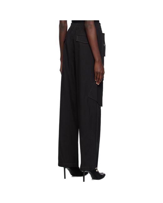 Dion Lee Black Snap Trousers