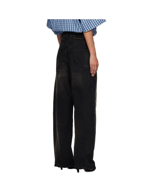 Vetements Black Spiral Jeans