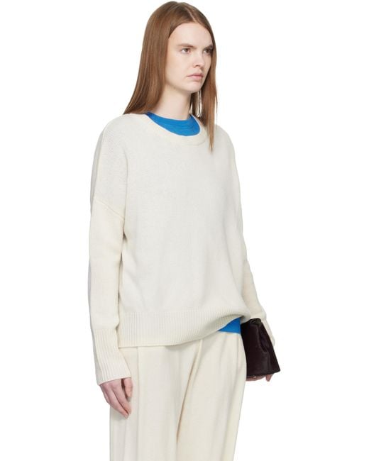 Lisa Yang White Off- 'The Mila' Sweater