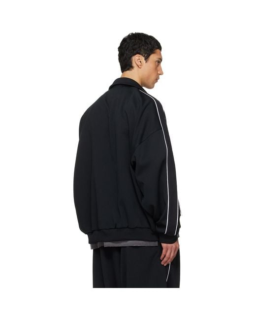 Maison Mihara Yasuhiro Black Amateur Sewn Like Track Jacket for men