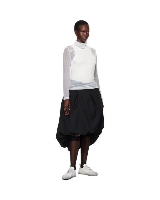 Y's Yohji Yamamoto White Long Sleeve Turtleneck