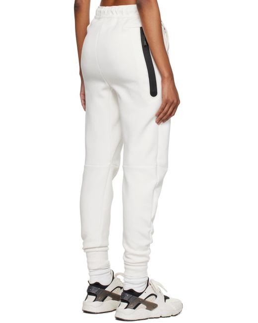 Nike White Sportswear Tech Lounge Pants