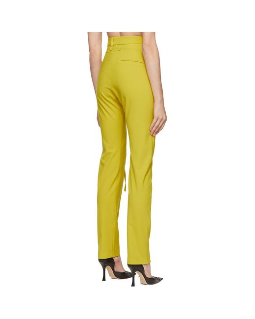 OTTOLINGER Yellow Polyester Trousers