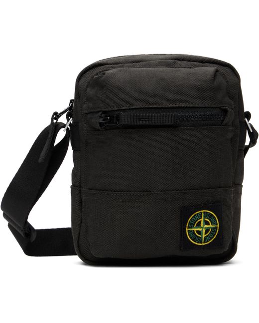 メンズ Stone Island グレー Resin Treated Cordura 1500 バッグ Black
