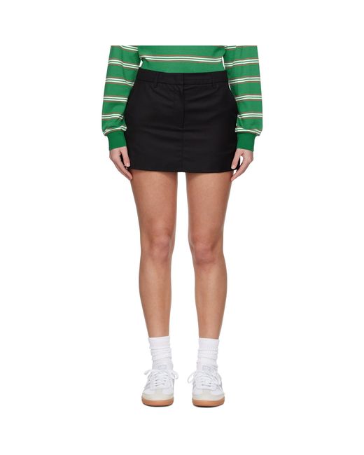 DUNST Black Micro Miniskirt