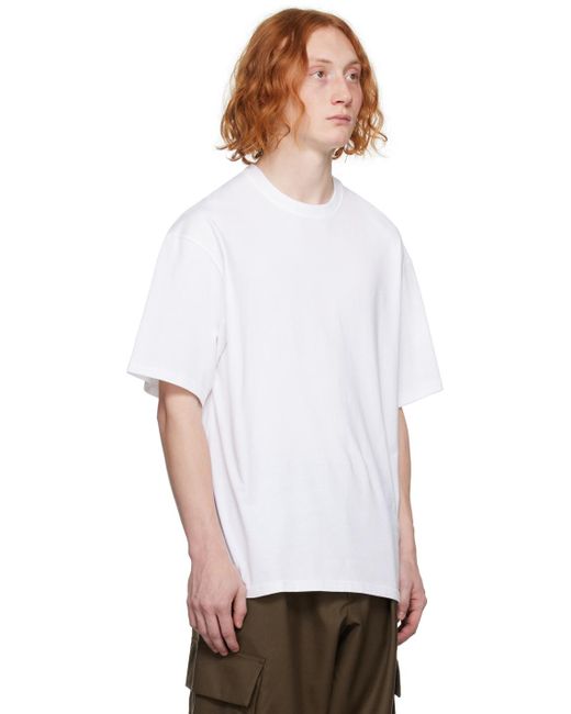 Lownn White Crewneck T-shirt for men