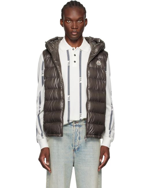 Moncler Black Barant Down Vest for men