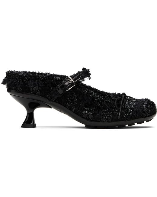 Simone Rocha Black Grip Mule Heels