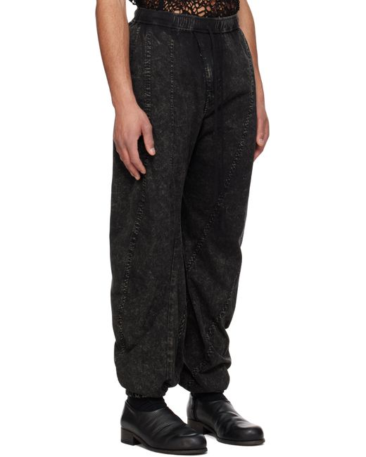 メンズ Julius ブラック Hellion Curved トラウザーズ Black