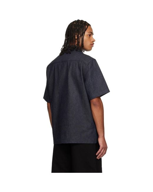 Givenchy Black Herringbone Denim Shirt for men