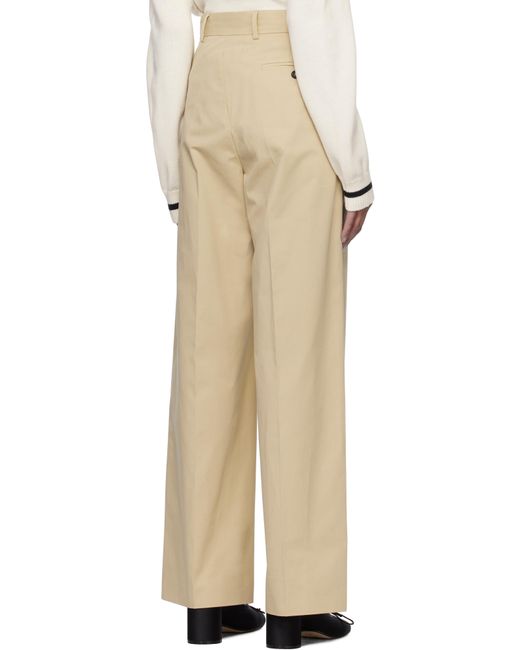 MM6 by Maison Martin Margiela タン Tailoring ツイスト トラウザーズ Natural