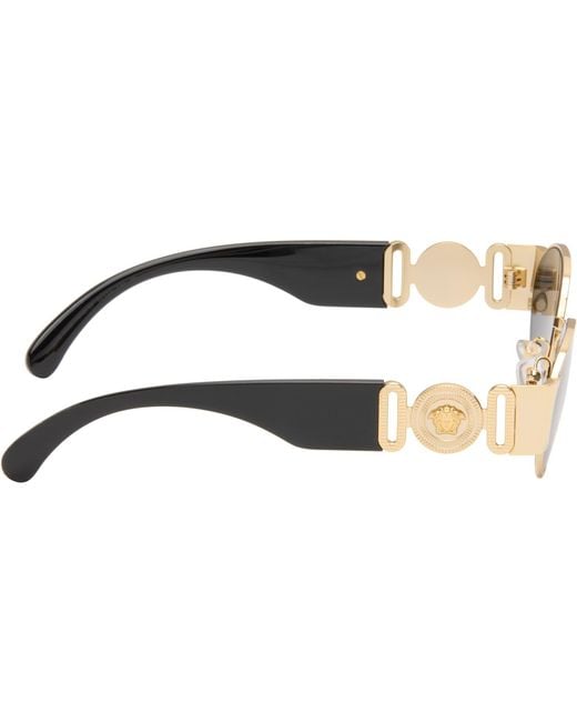 Versace Gray Medusa Biggie Sunglasses for men