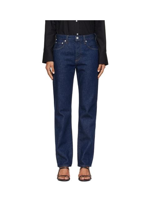 Citizens of Humanity Blue 90S High Rise Straight Jeans