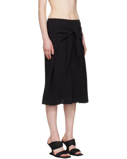 Jupe Midi Strutter Noire Rick Owens en coloris Black