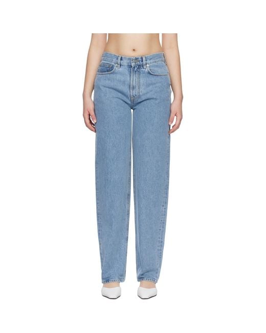 Loulou de Saison Blue Samur Lds Organic Denim Boyfriend Jeans