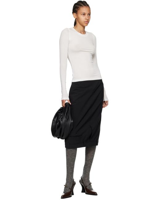 Fax Copy Express White 'The Round Neck' Long Sleeve T-Shirt