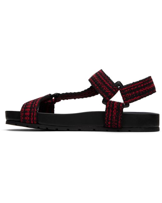 Bottega Veneta Black Trip Sandals for men