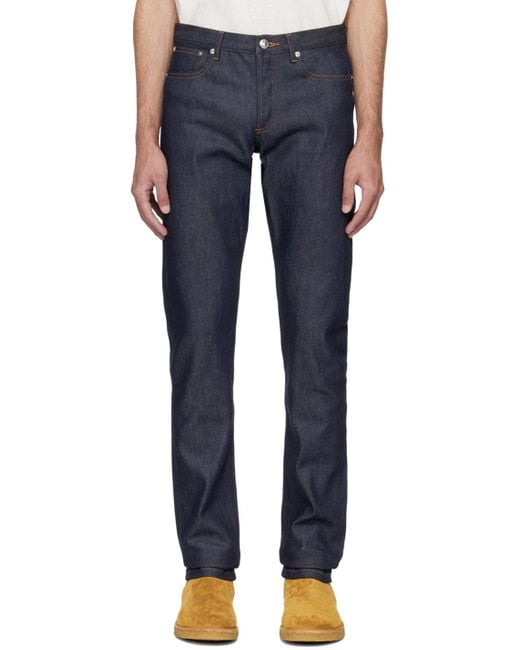 メンズ A.P.C. インディゴ Petit Standard ジーンズ Blue