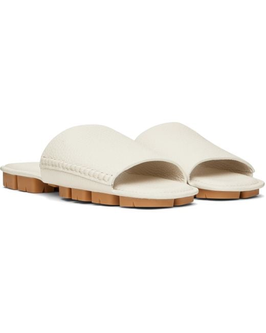 Sandales Blanc Cassé À Semelle Shore Bottega Veneta pour homme en coloris Black